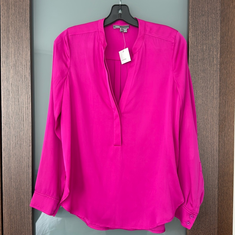 NWT Vince Silk Top SZ4